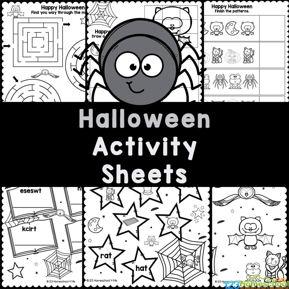 Preschool Worksheets Free Printable Halloween