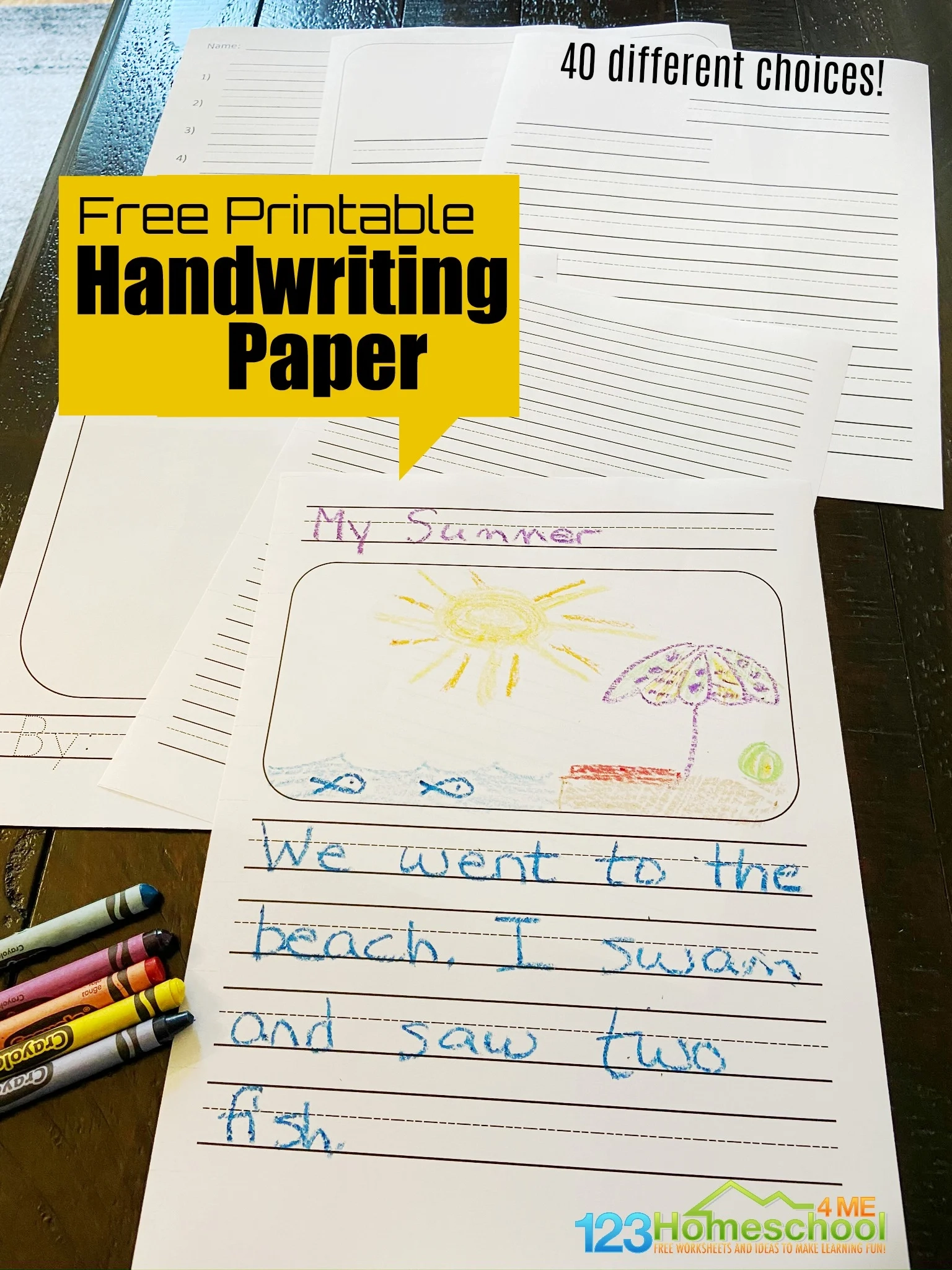 Writing Paper For 1st Grade Printable Free