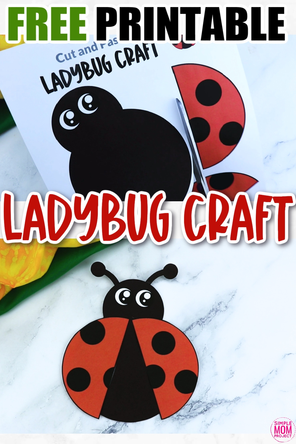 Printable Ladybug Craft Template