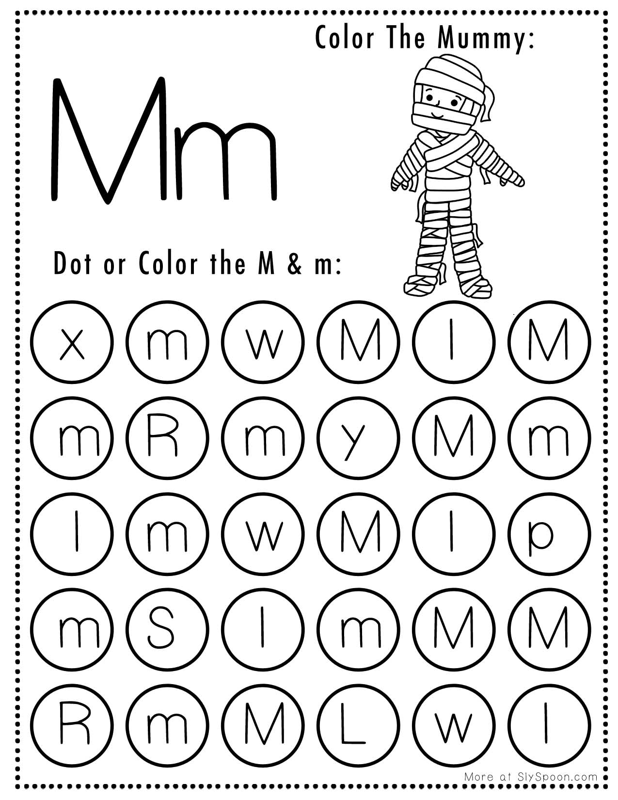 Letter M Printable Worksheets Free