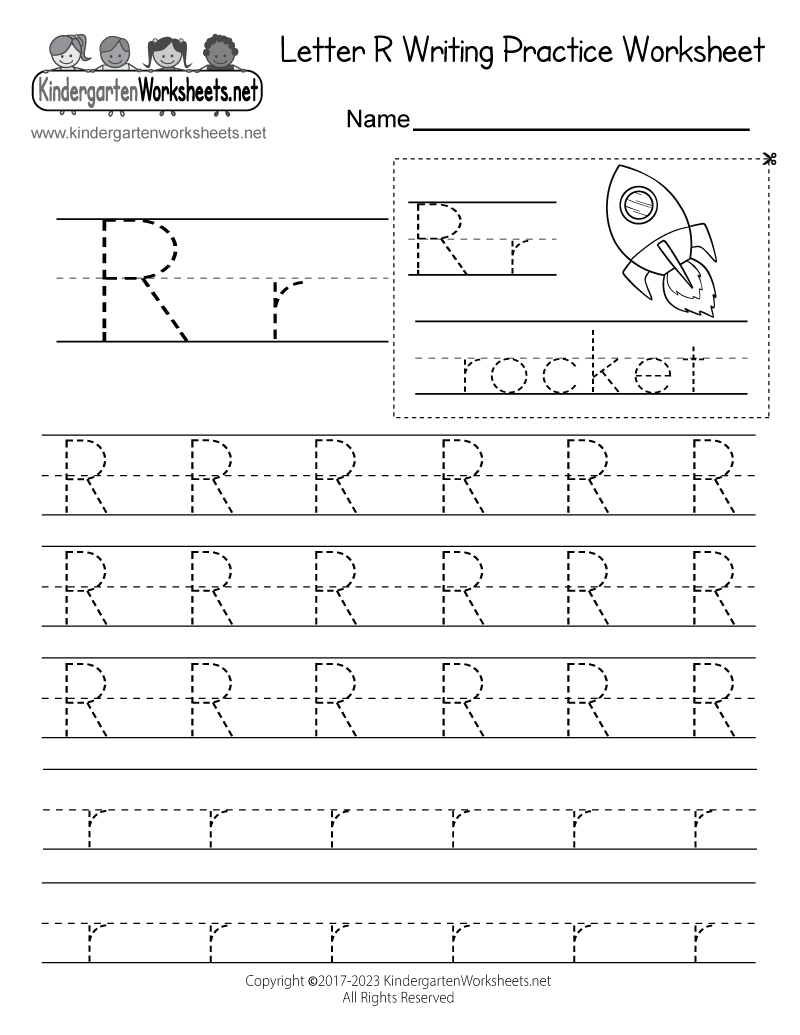 Letter R Free Printable Worksheets