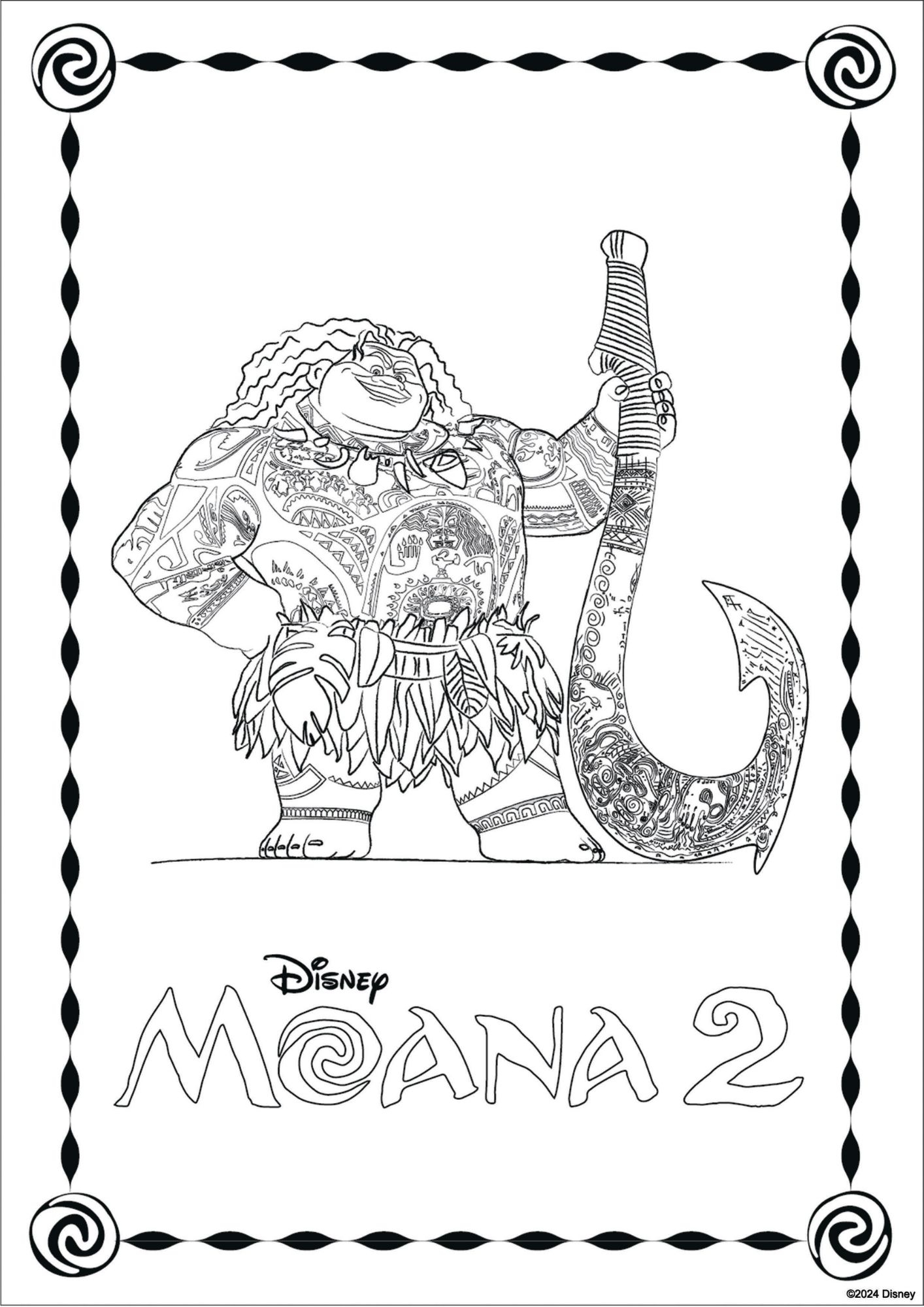 Free Printable Moana 2 Coloring Pages For Kids Seeing Dandy Blog