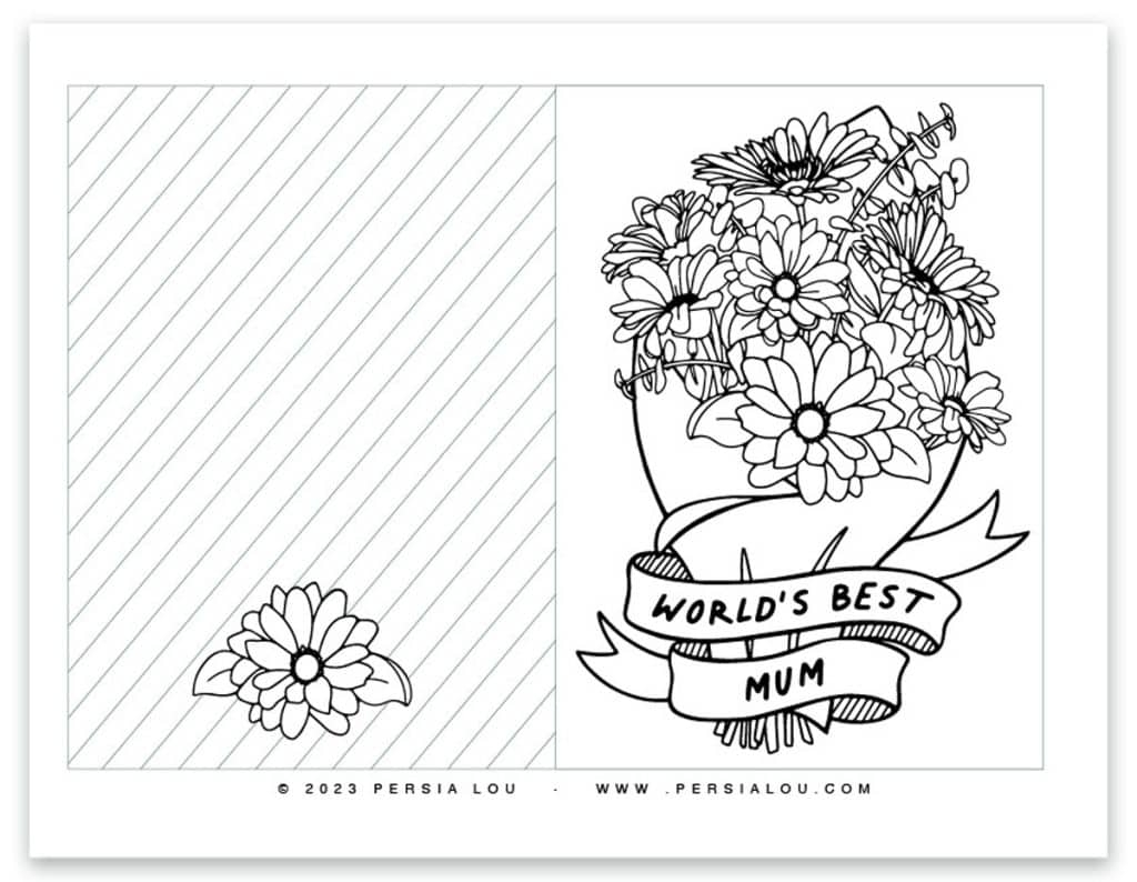 Printable Mothers Day Card Template Free