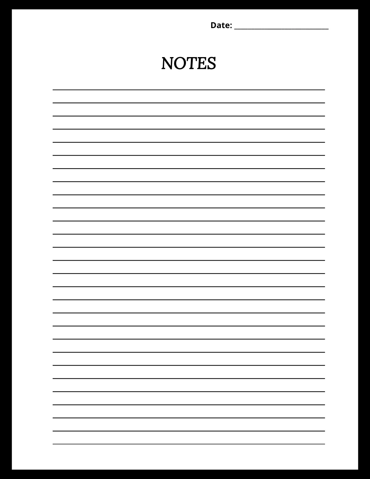 Free Printable Notebook Paper Template To Edit Online