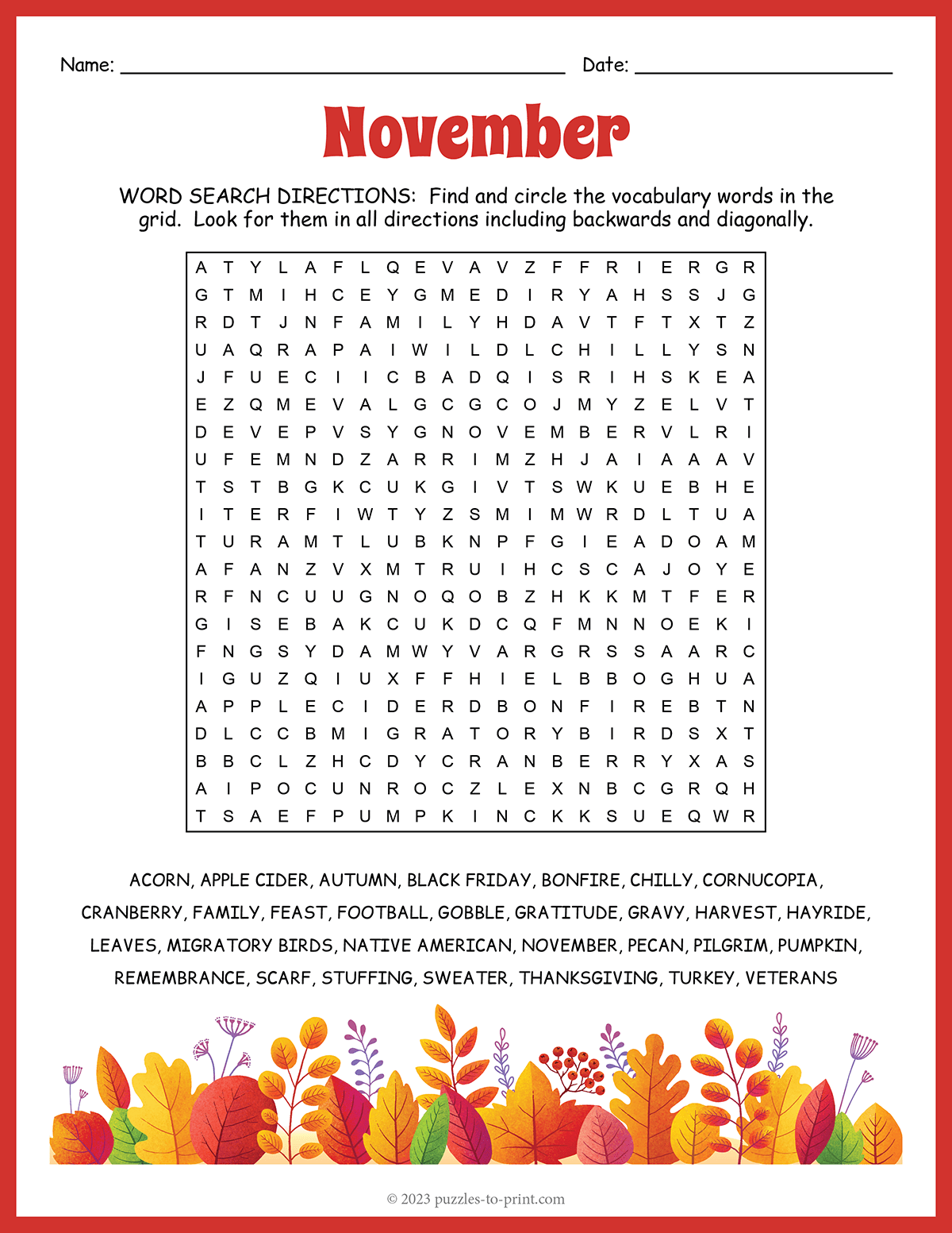 Free Printable Crosswords And Word Searches