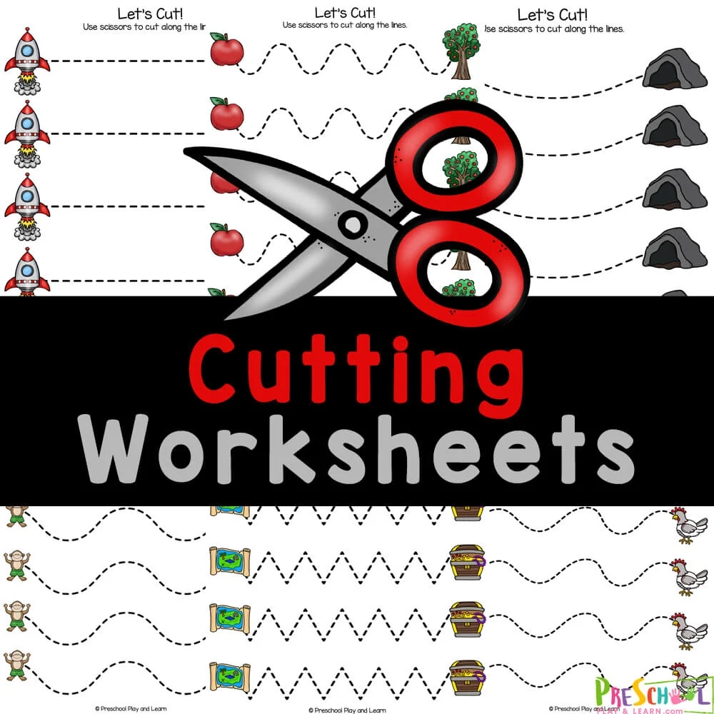 Free Printable Cutting Worksheets Preschool