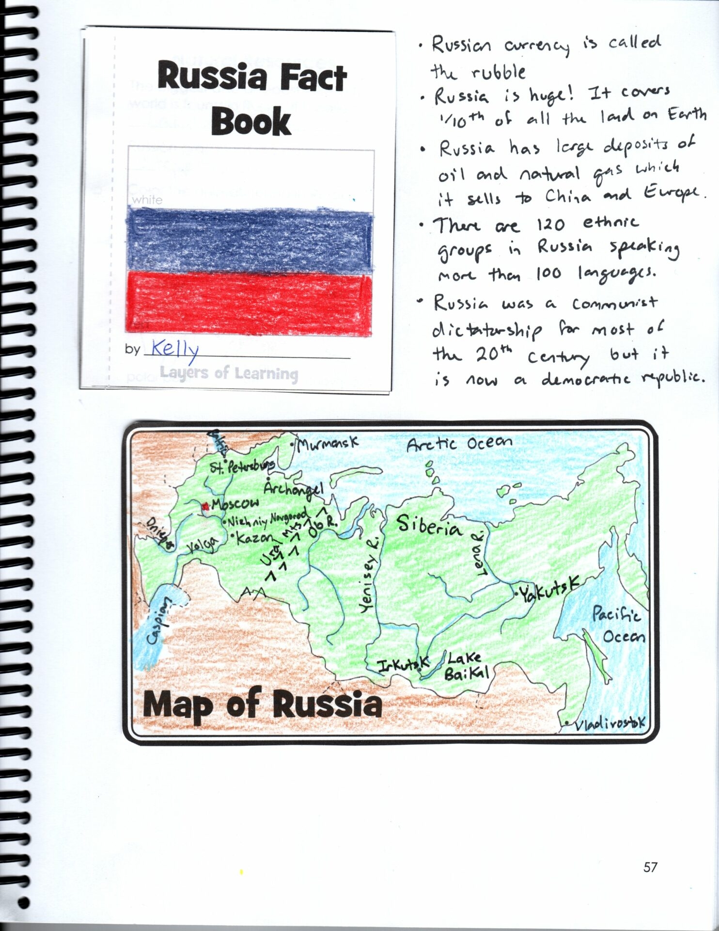 Free Printable Russia Fact Book With Maps And More