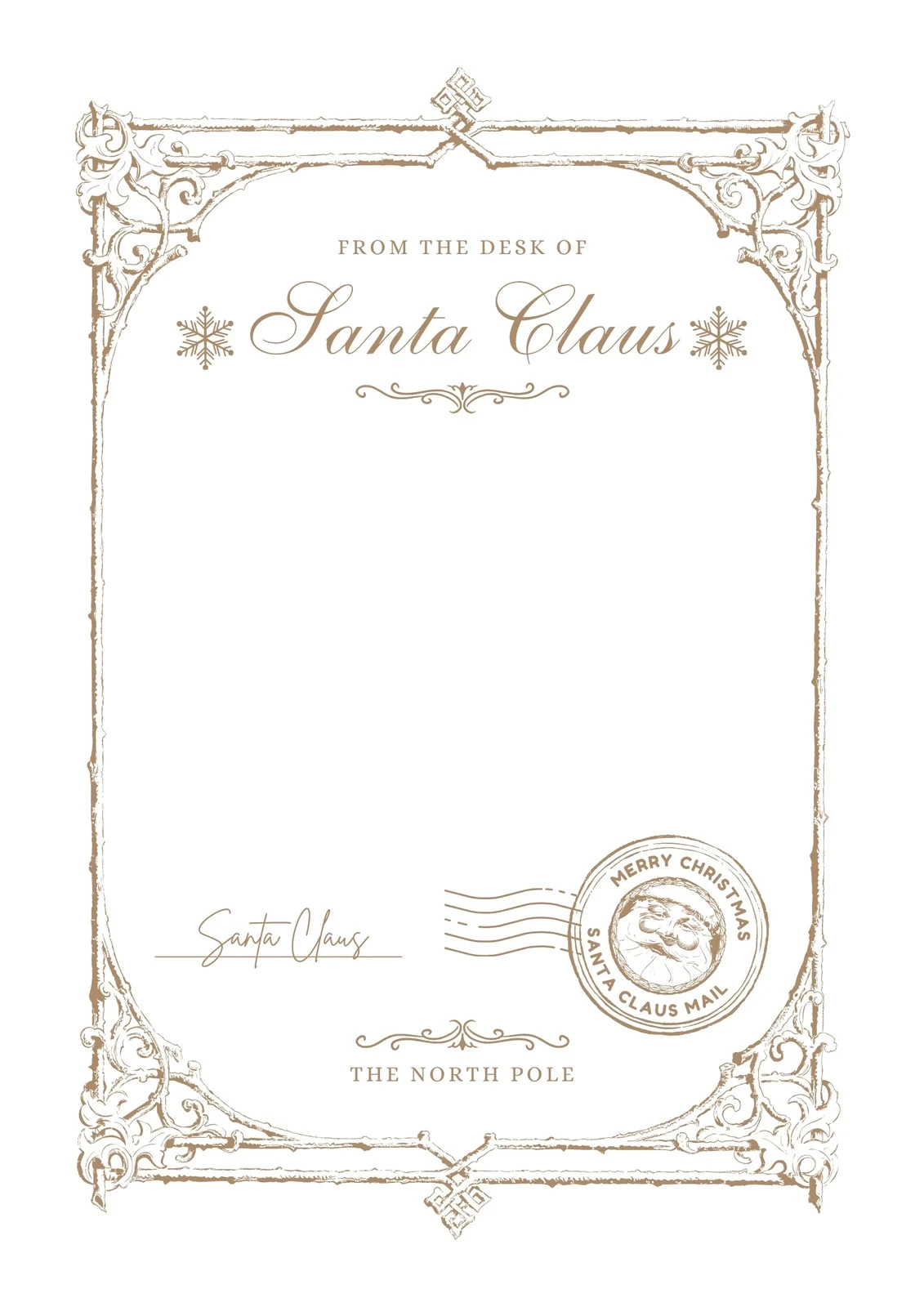 Free Printable Letters From Santa Claus Templates