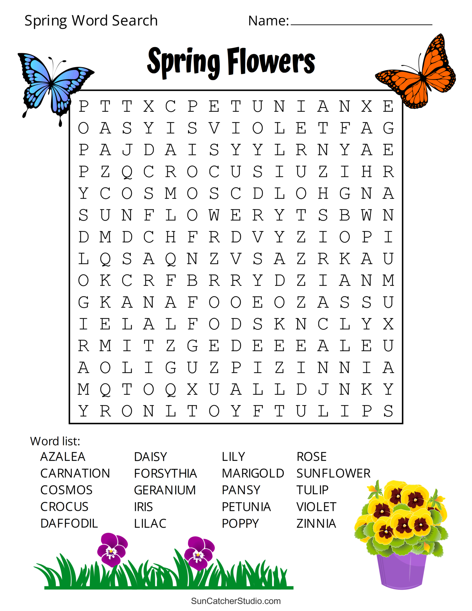 Printable Word Search Puzzles Large Print