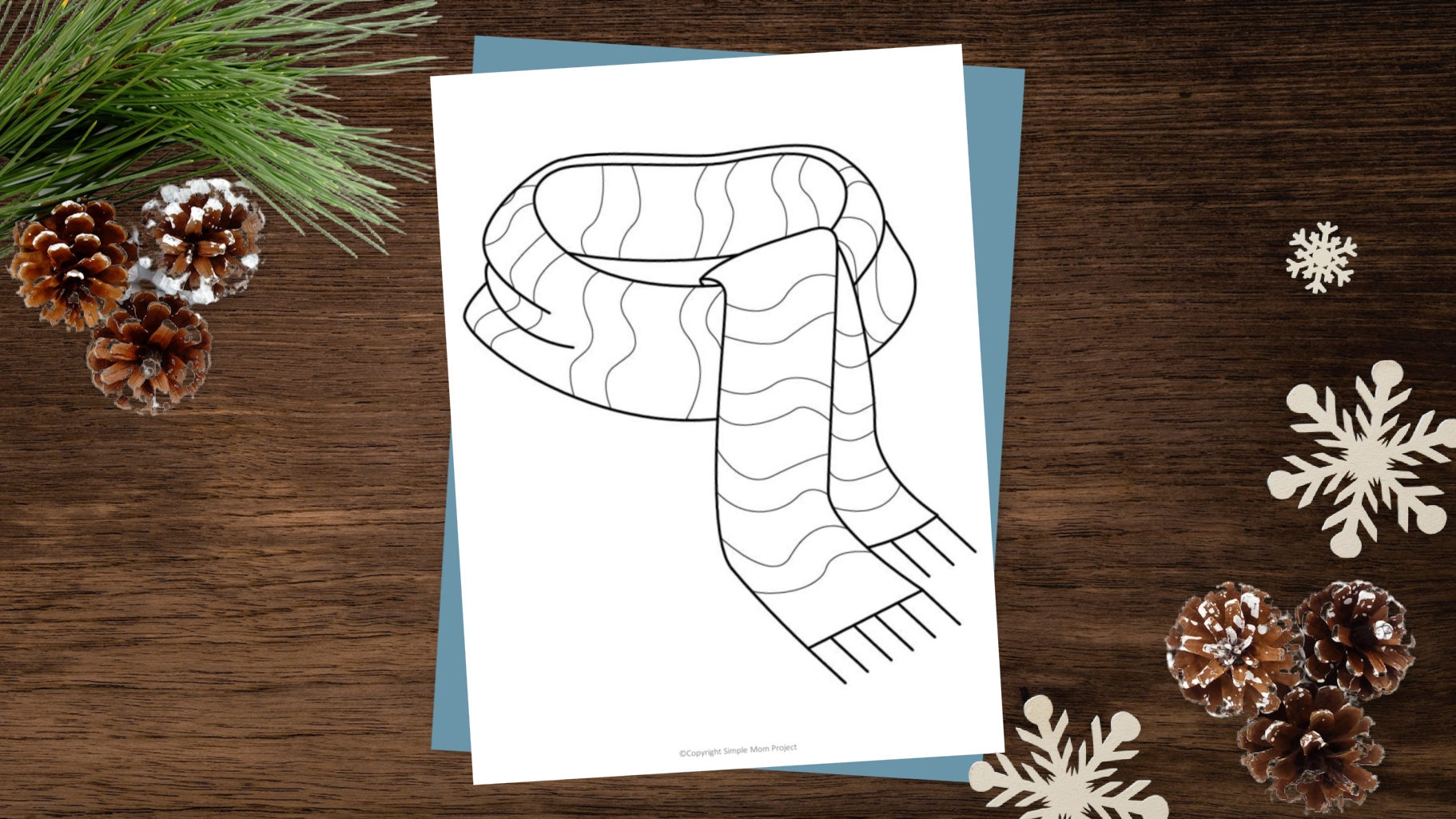 Free Printable Winter Scarf Template For Kids Fun Winter Craft 