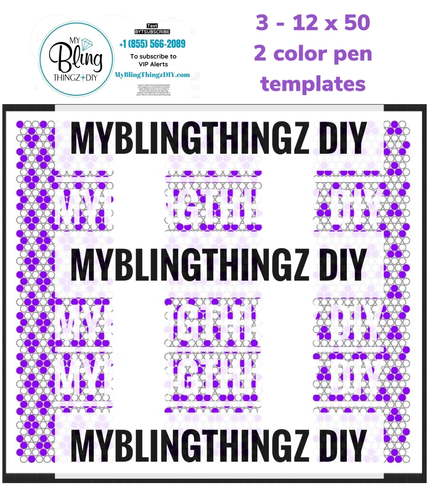 FREE Rhinestone Template No 24