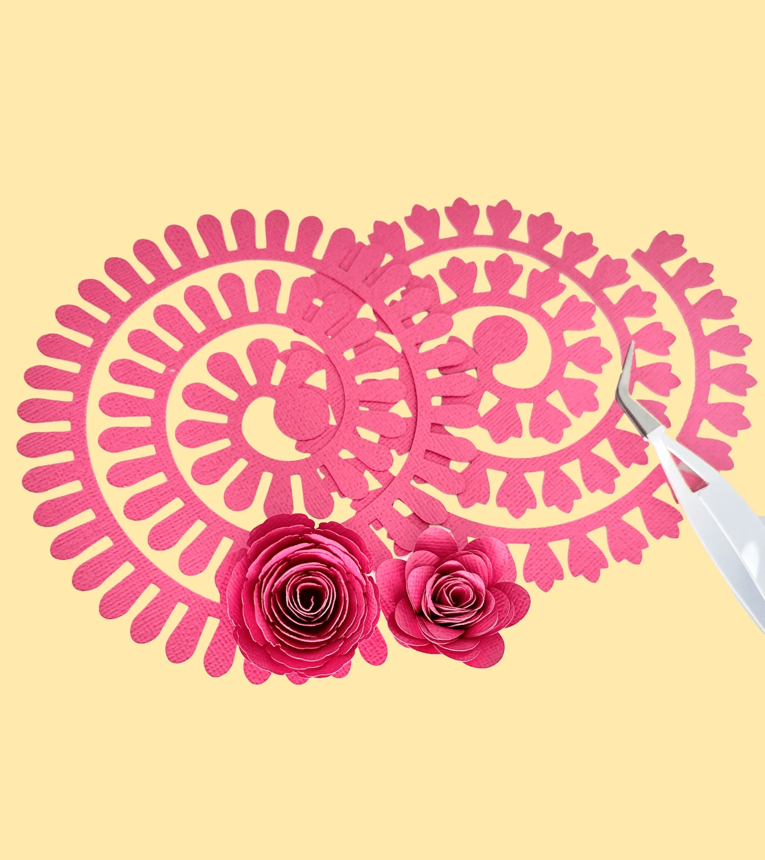 Free SVG amp DIY Tutorial Make 3D Rolled Flowers With Cricut 