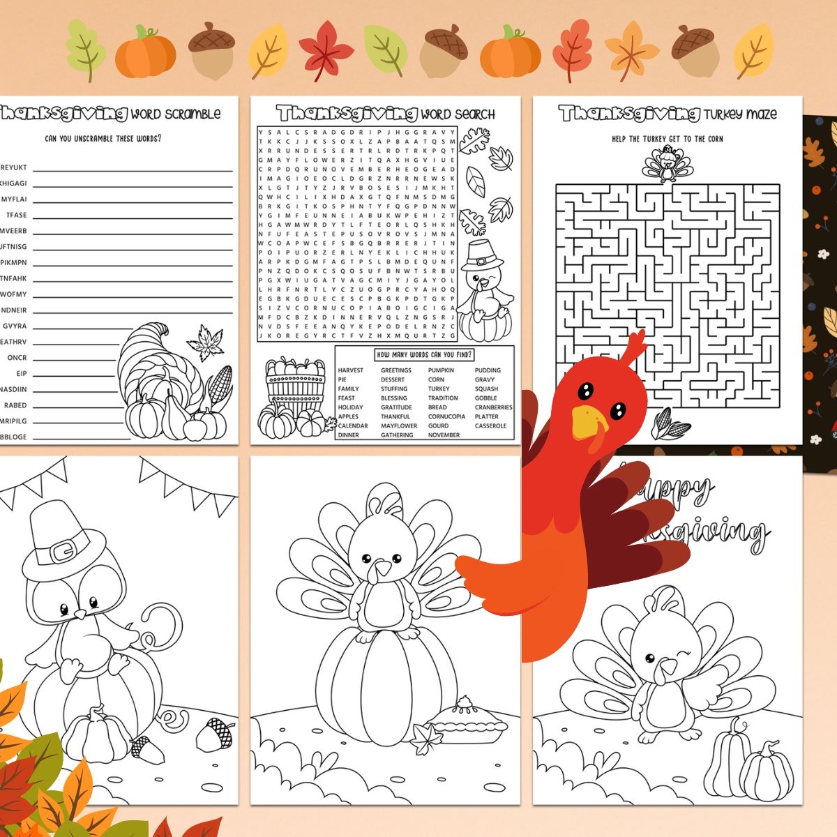 Free Printable Thanksgiving Worksheet