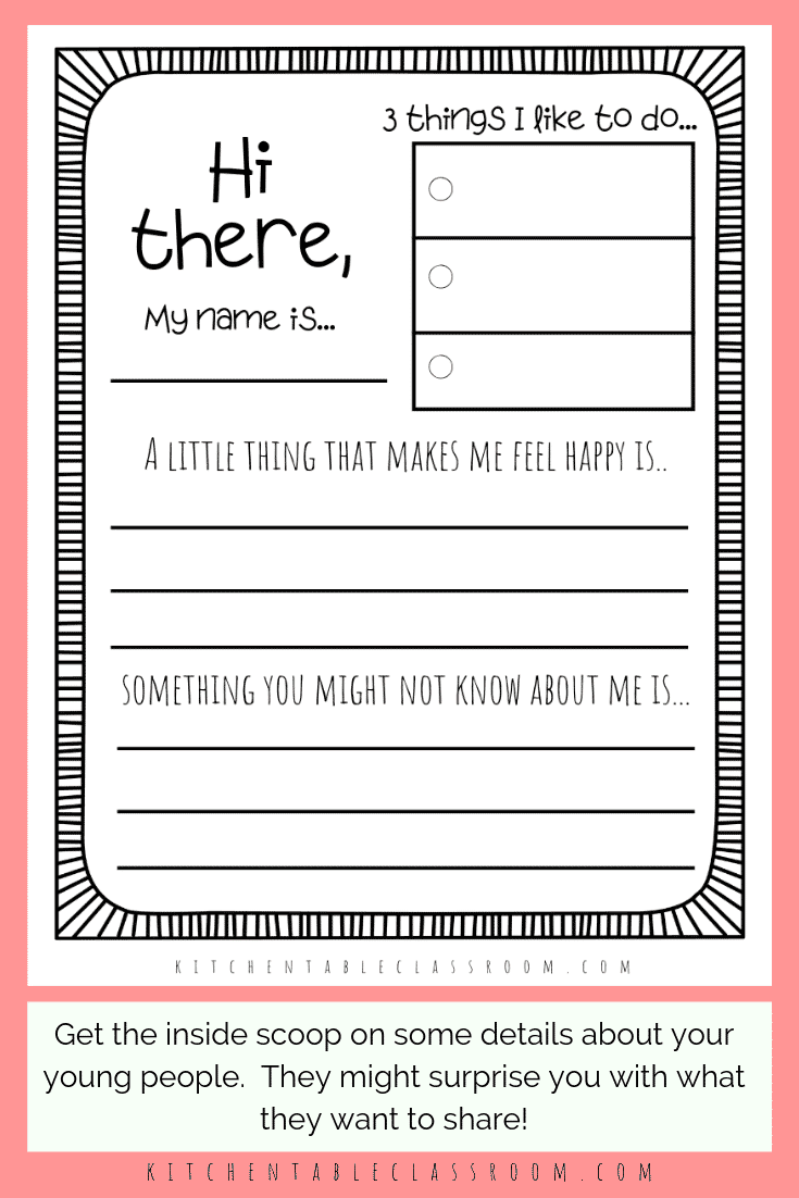 Get To Know You Worksheets Get To Know You Questions For Kids 2 