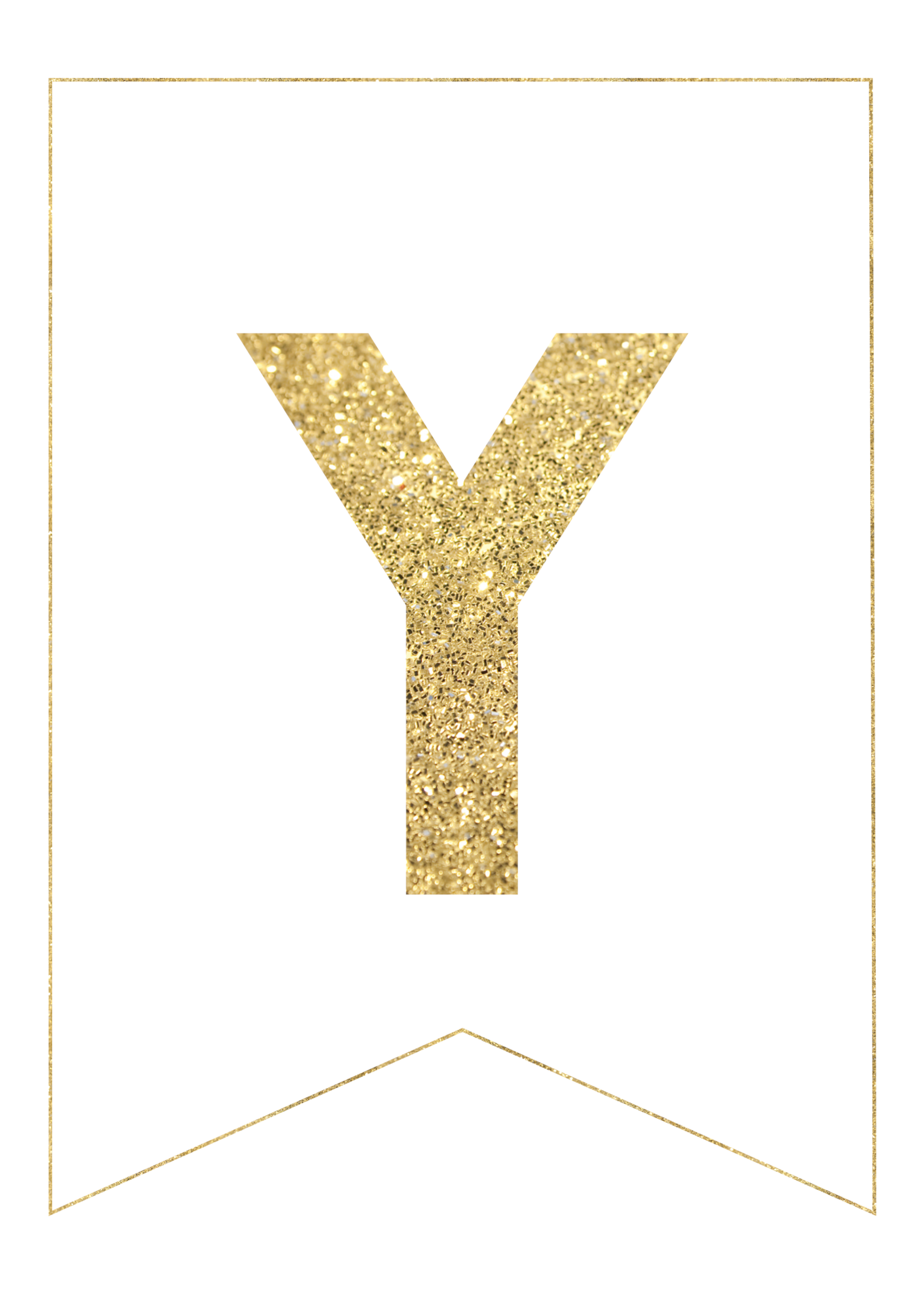Gold Free Printable Banner Letters Paper Trail Design