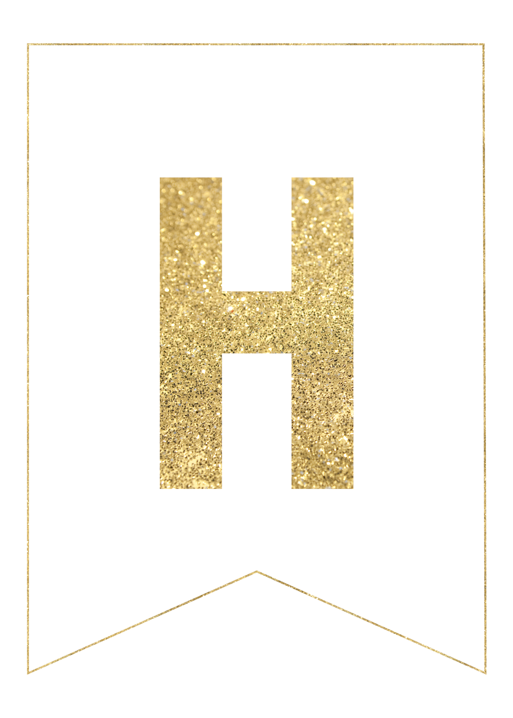 Gold Free Printable Banner Letters Paper Trail Design