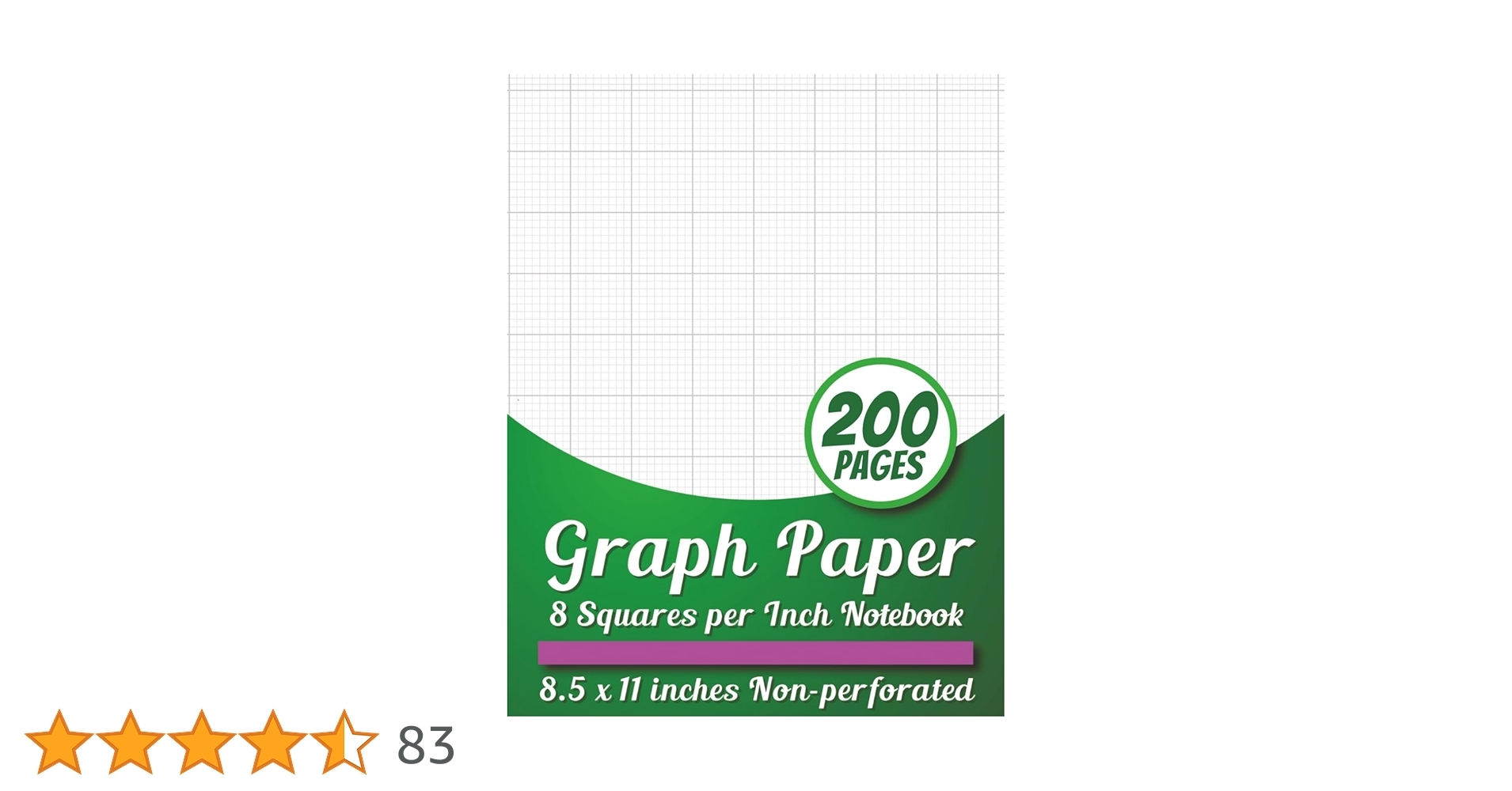 Graph Paper 8 Squares Per Inch Notebook 1 8 Inch Graph Rule 