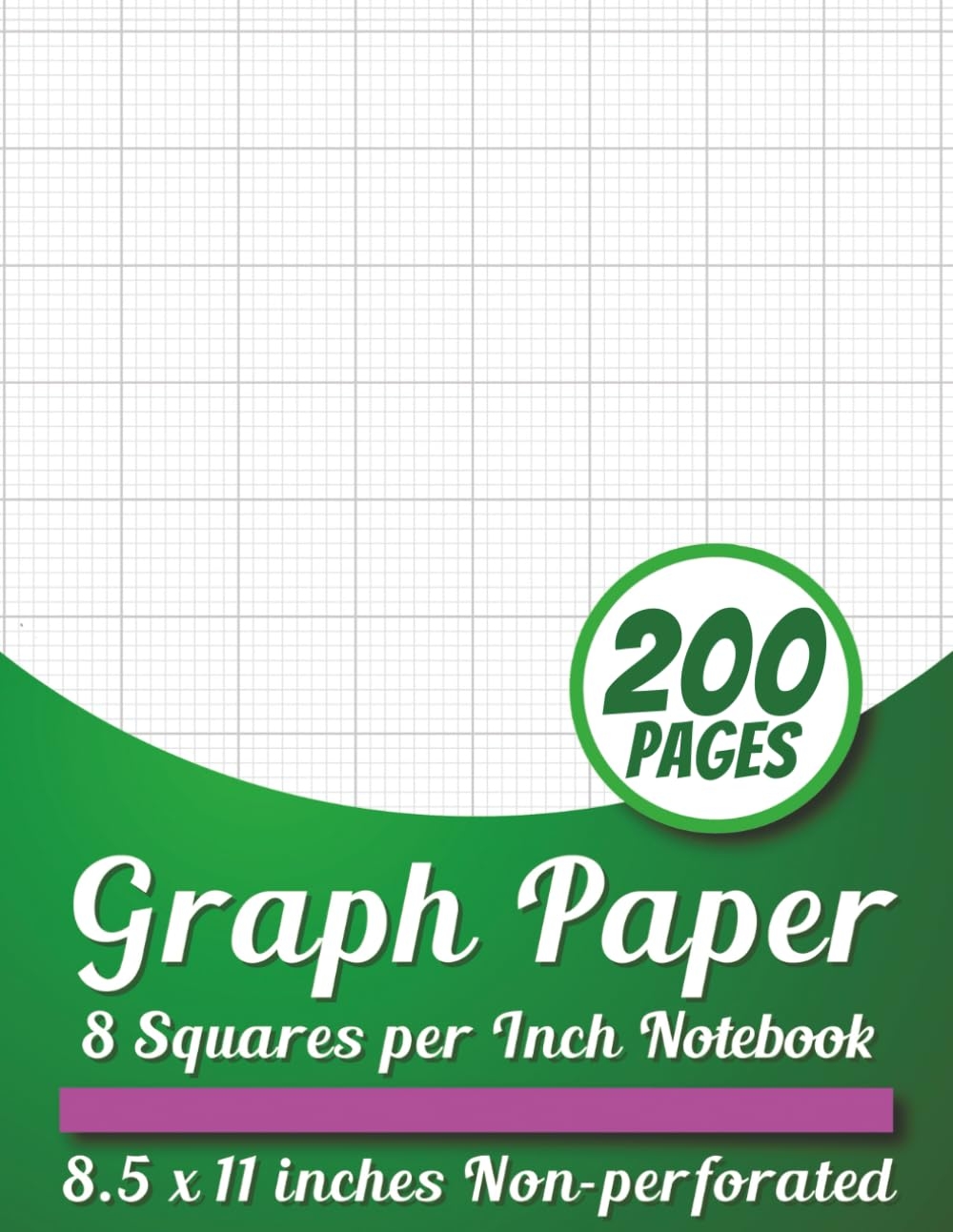 Graph Paper 8 Squares Per Inch Notebook 1 8 Inch Graph Rule 