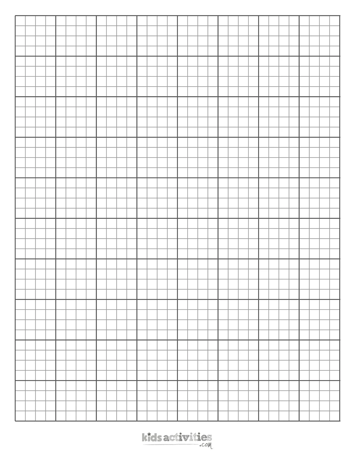 Large Square Graph Paper Printable