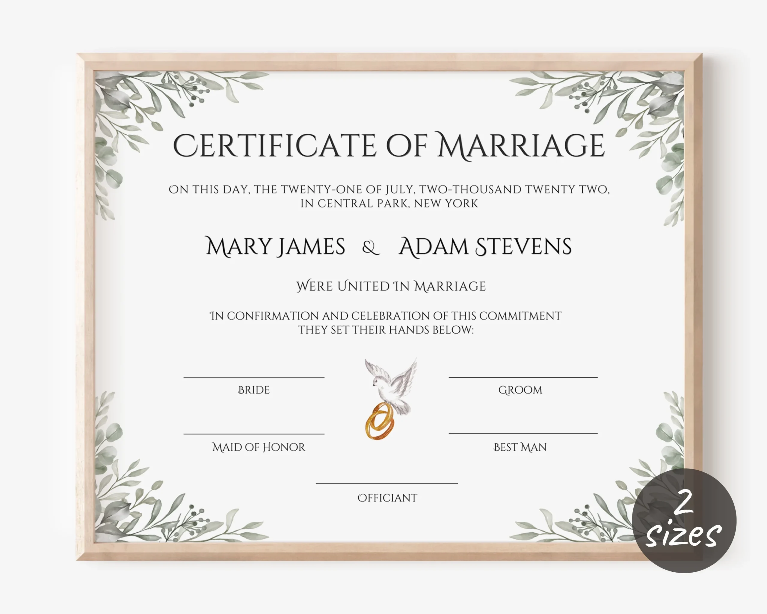 Gro Marriage Certificate Certificate Of Marriage License Marriage 