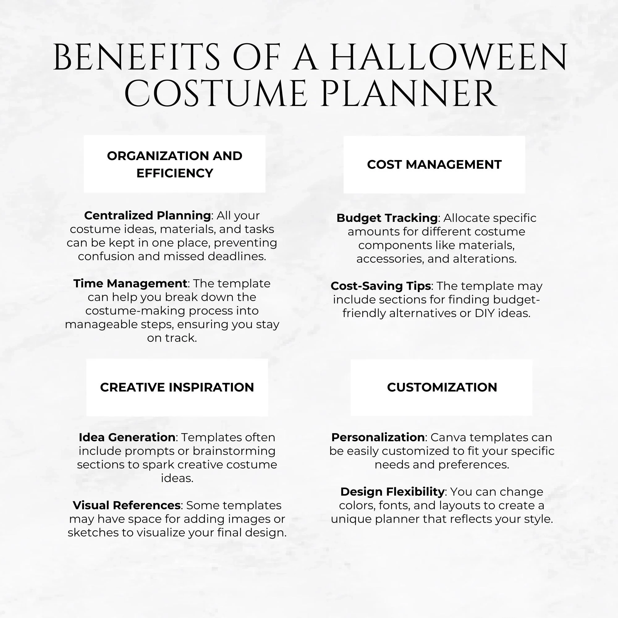 Halloween Costume Planner Printable DIY Costume Planner Costume 