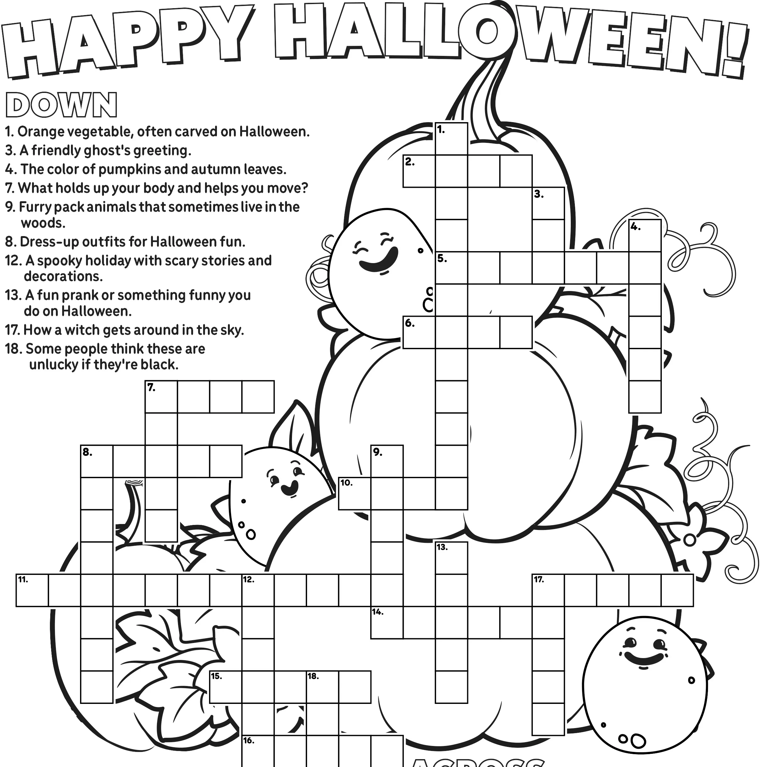 Fun And Easy Crossword Puzzles Printable