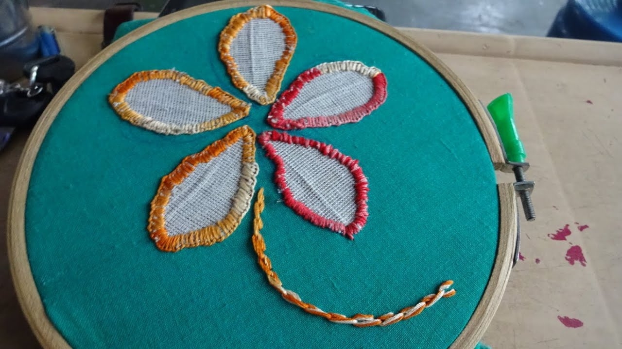 Hand Applique Stitch Work Hand Embroidery By AmmaArts