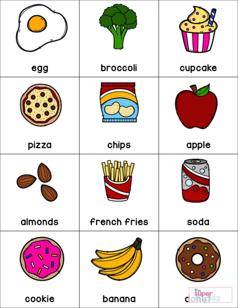 Healthy Eating Printable Activities