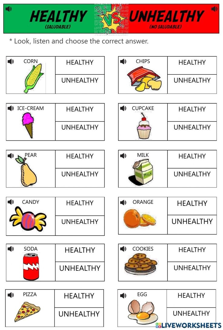 Free Printable Healthy Eating Quiz