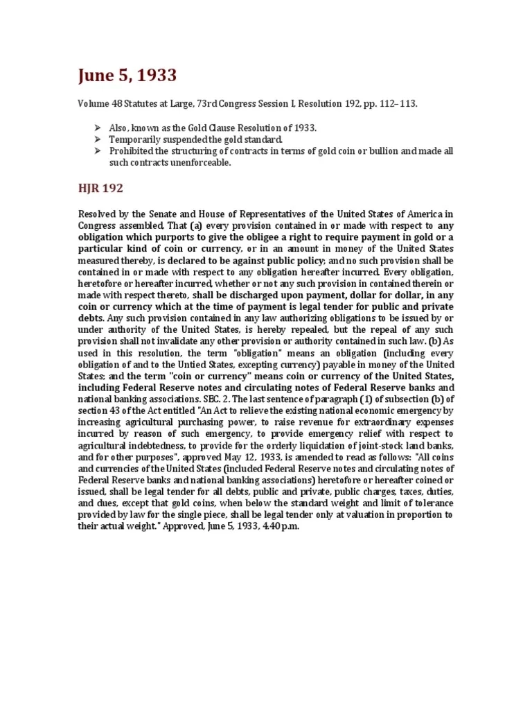 HJR 192 PDF Legal Tender Currency