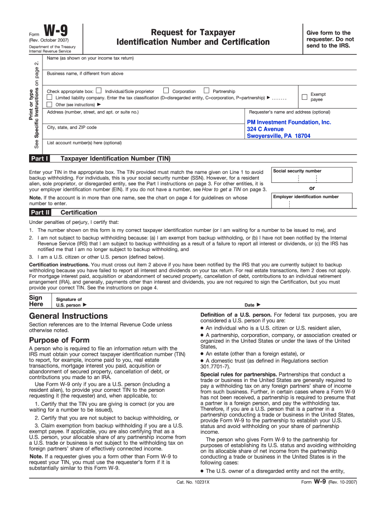 How Should A Church Fill Out A W9 Fill Out amp Sign Online DocHub