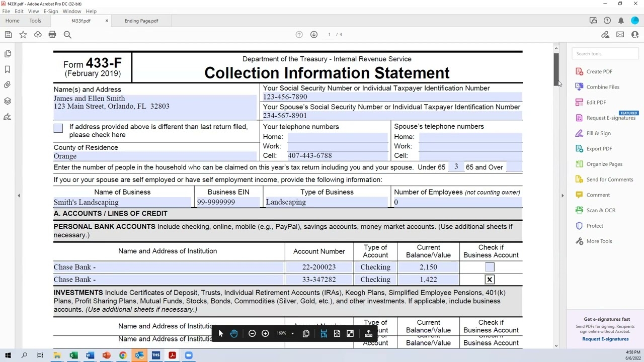 How To File Form 433-D