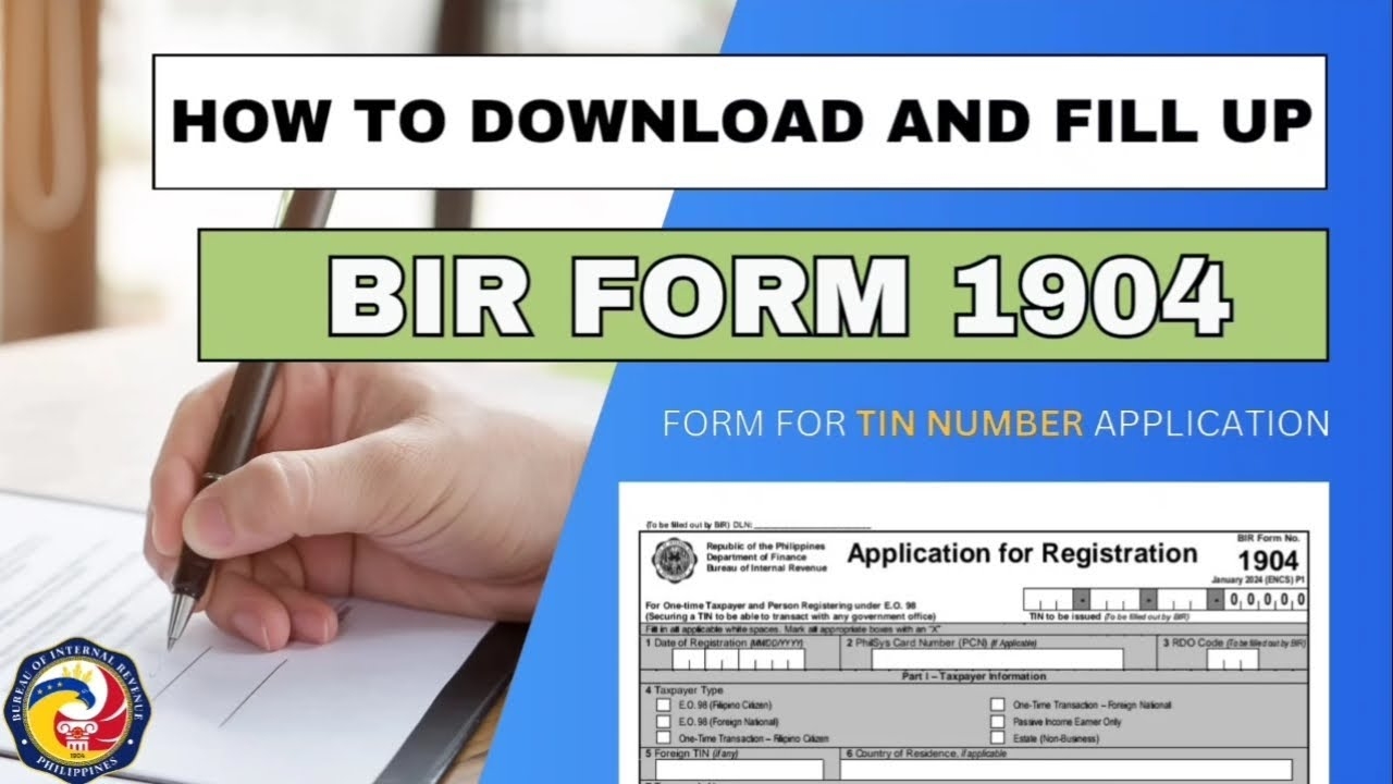 HOW TO DOWNLOAD AND FILL UP BIR FORM 1904 PAANO MAG DOWNLOAD UPDATED 2025 HR LEAH G 