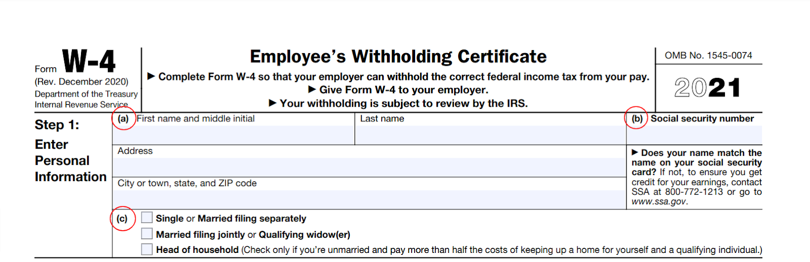 W4 Form With Dependents