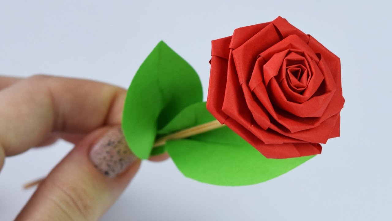 How To Make PAPER ROSE DIY