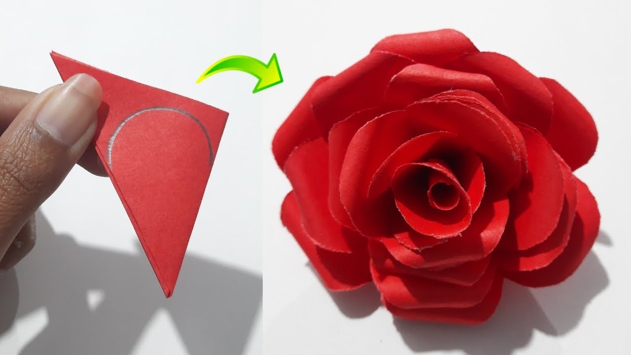 Make Paper Roses Easy Way