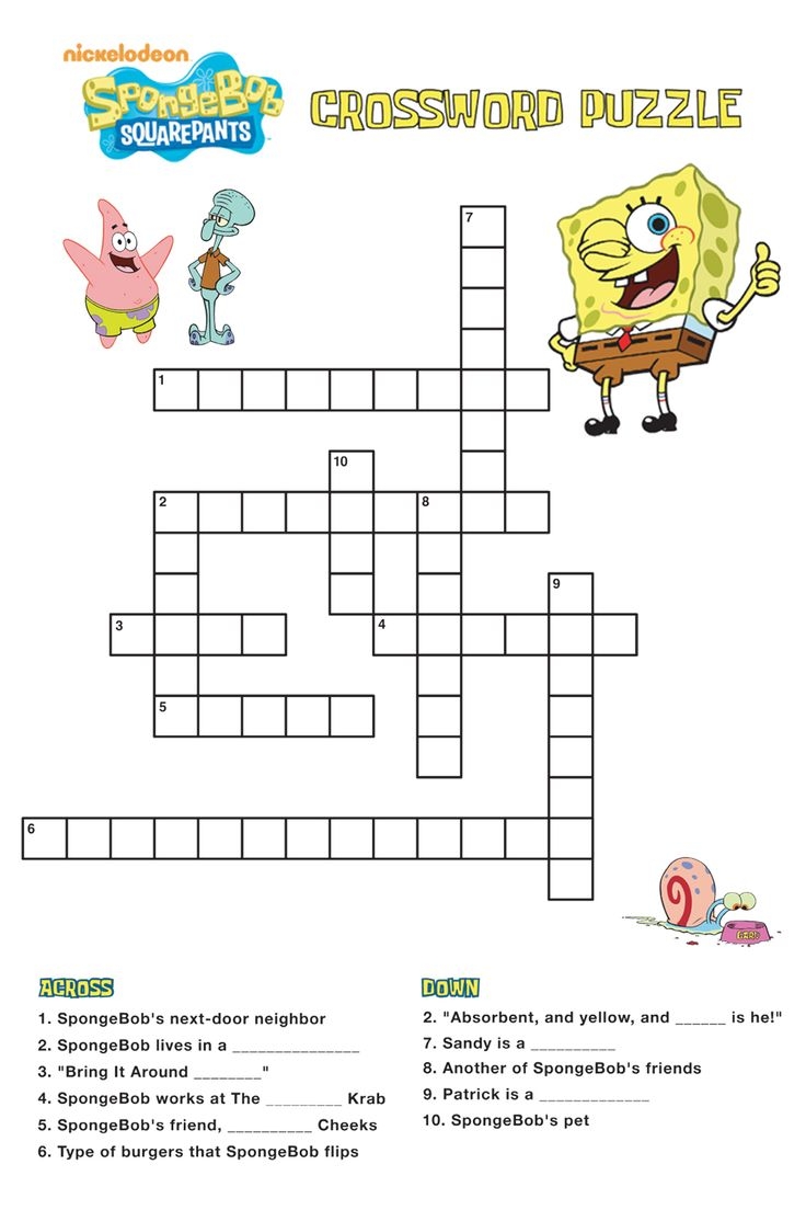 How Well Do You Know SpongeBob Trivia A Free Game Printout From 