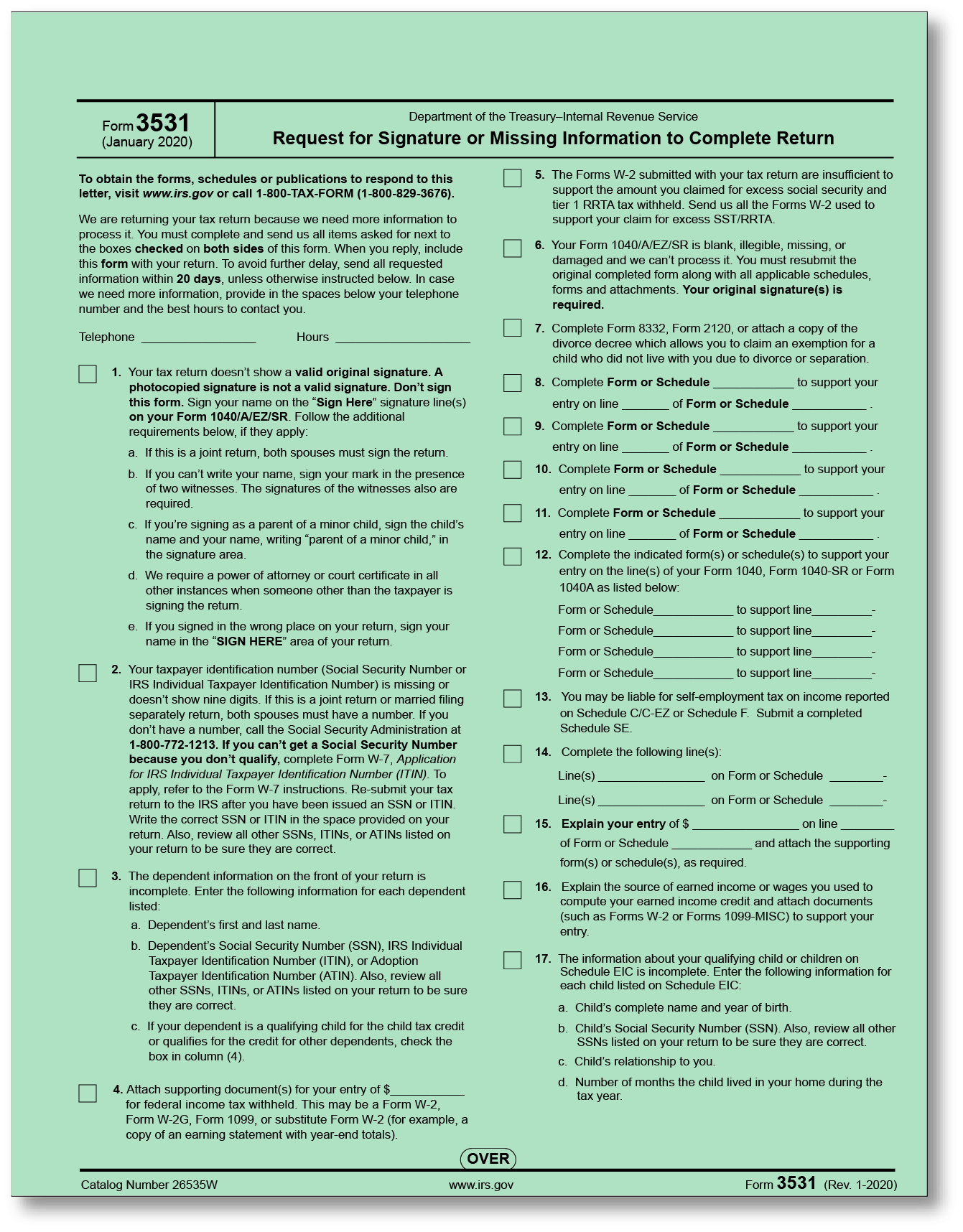 Irs Form Signature Requirements