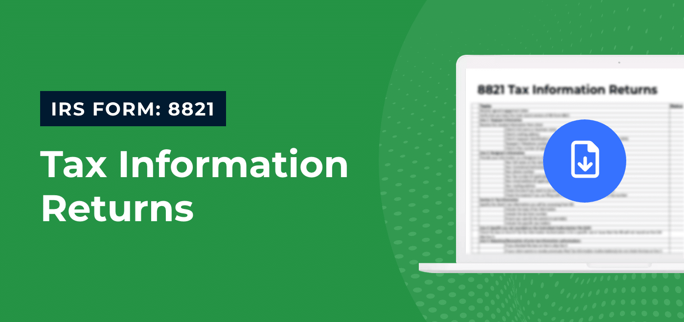 IRS Form 8821 Tax Information Returns Checklist Template 