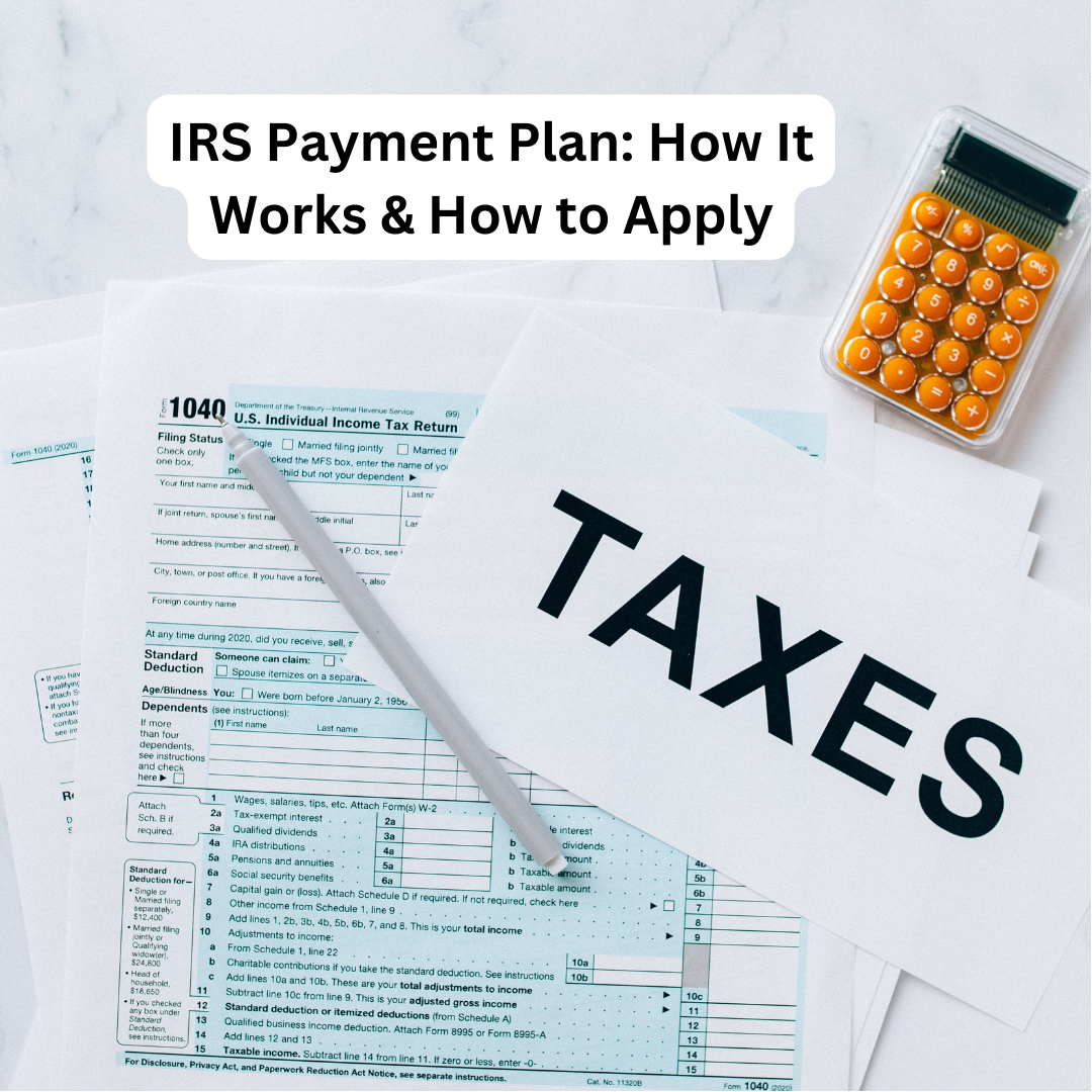 Irs Form For Payment Plan