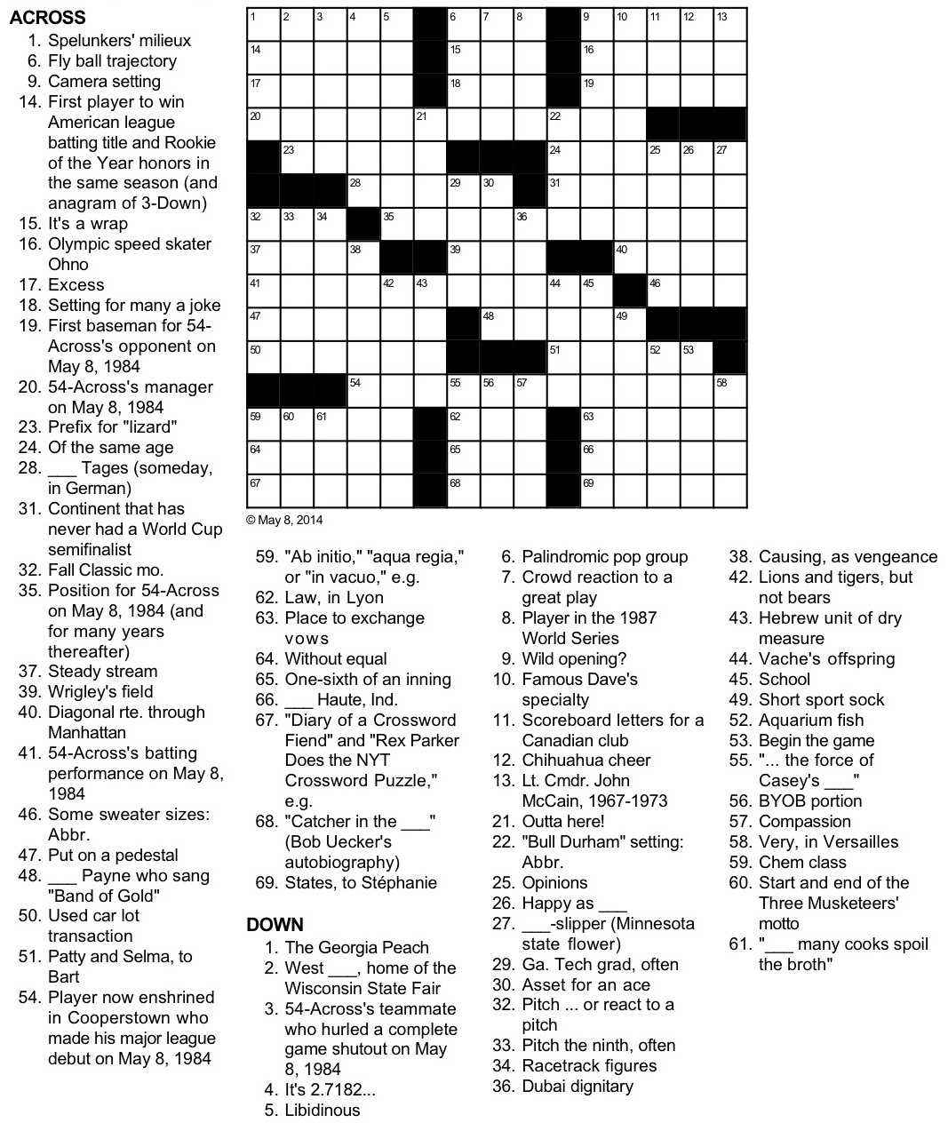 State Fair Setting Crossword