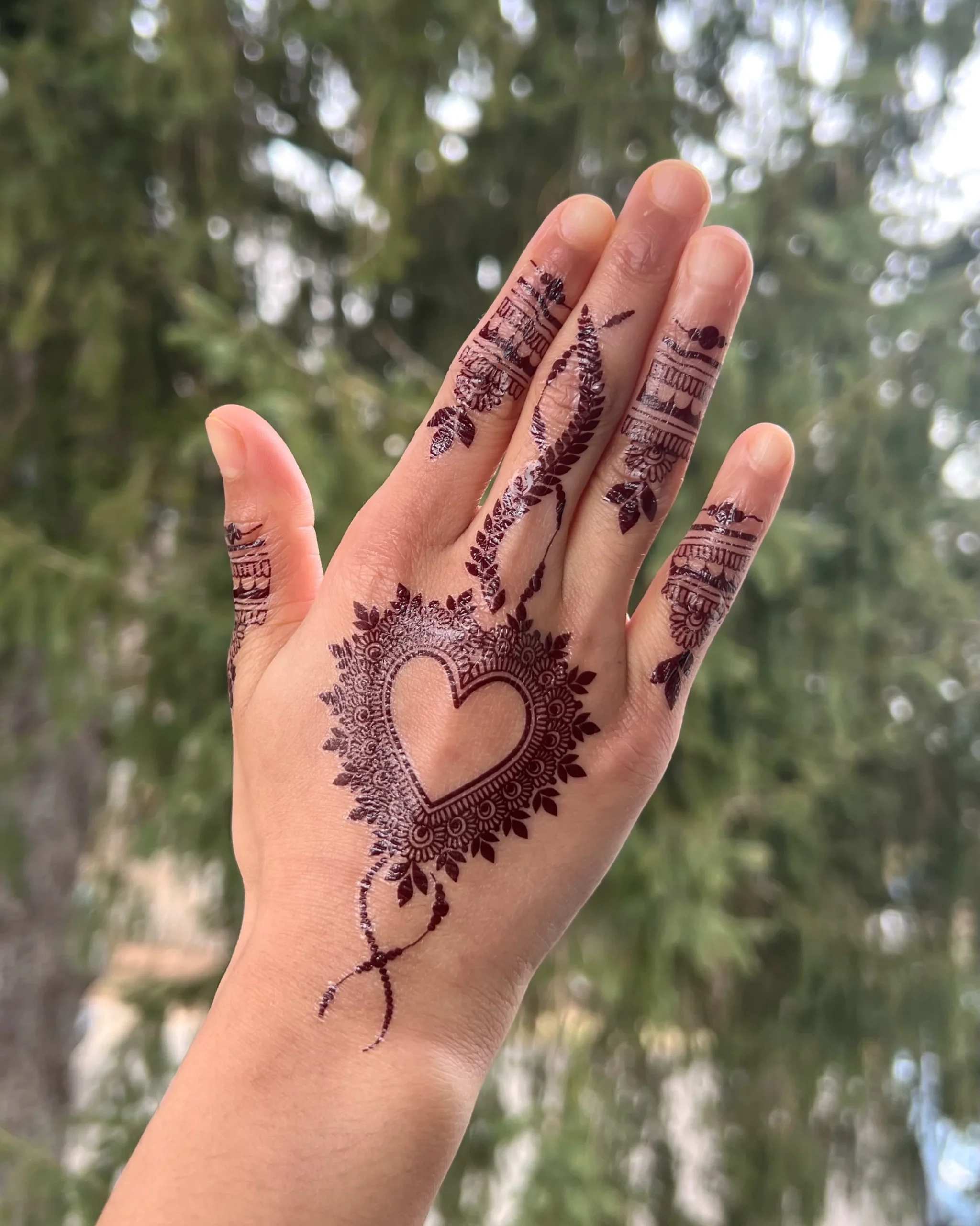 Jiya Kid s Design Heart Shaped Children Design Instant Henna 