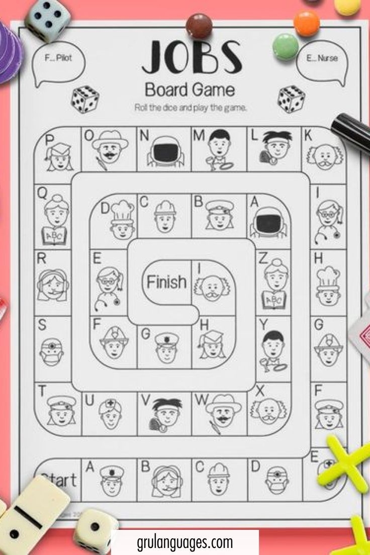Jobs ESL Worksheets Boards Games ESL ESL Speaking Games For 
