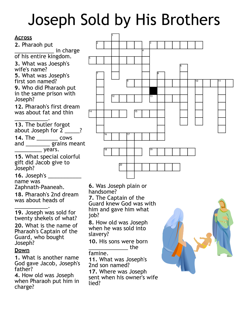 Joseph Crossword WordMint