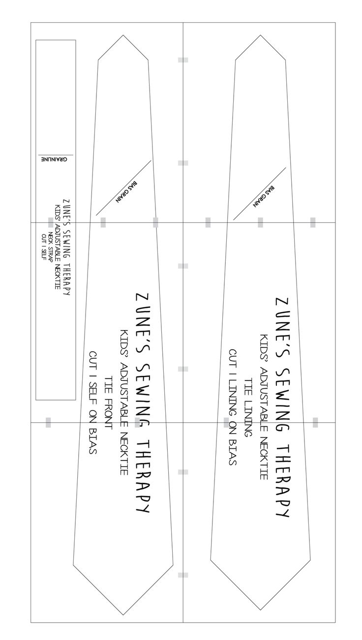 Free Printable Tie Template
