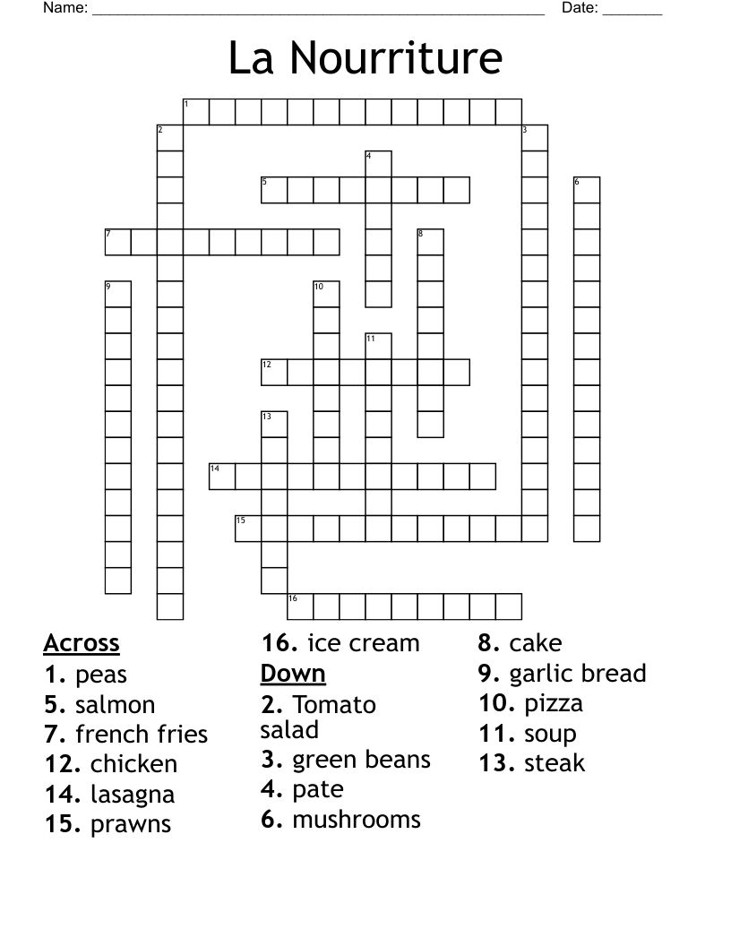 Printable La Crossword Puzzles