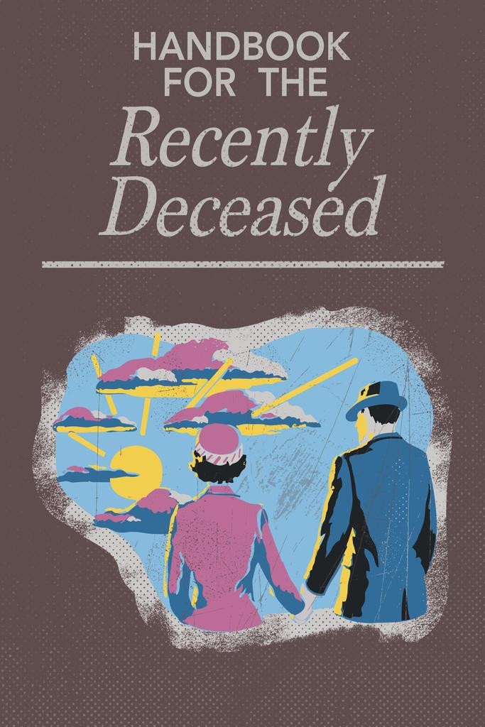 Laminated Handbook For The Recently Deceased Spooky Scary 