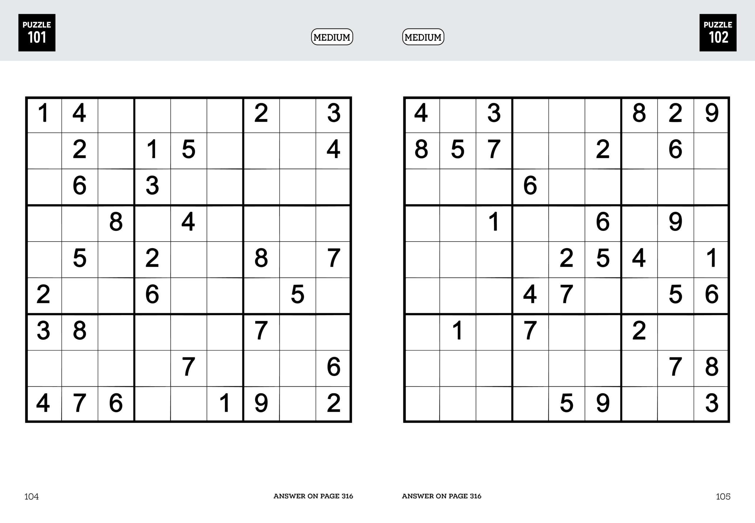 Printable Soduku Puzzles