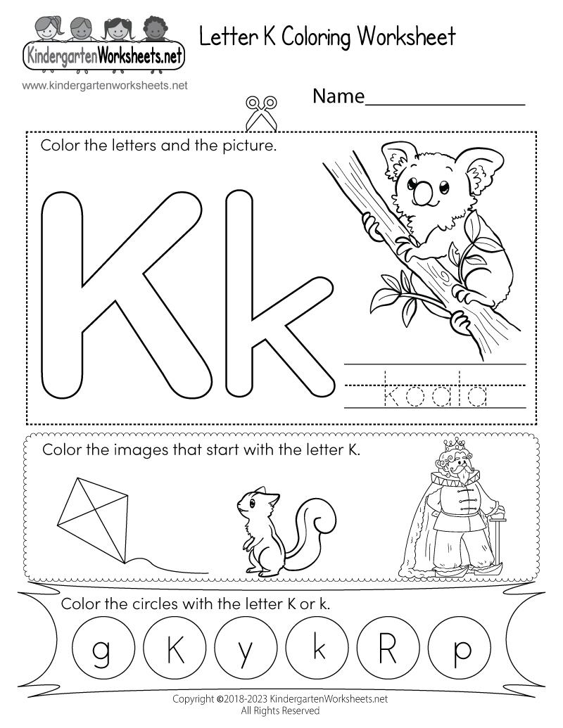Letter K Worksheets Letter K Activities For Preschoolers 