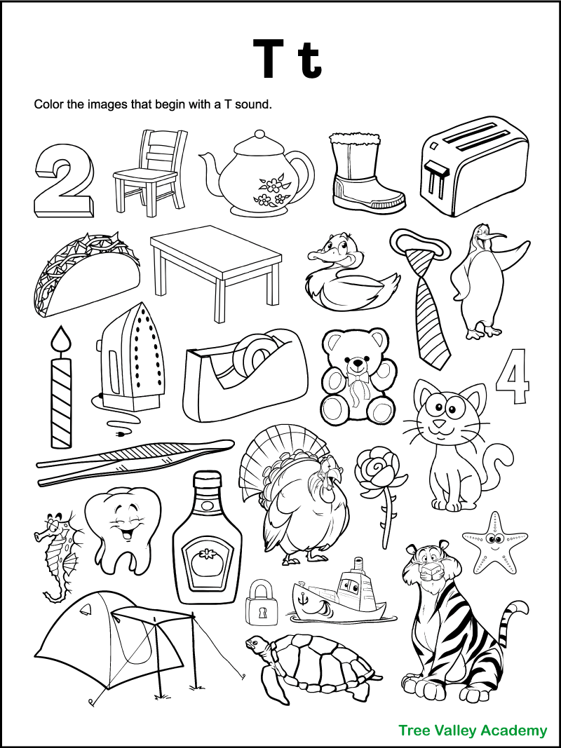 Free Printable Letter T Worksheets Preschool